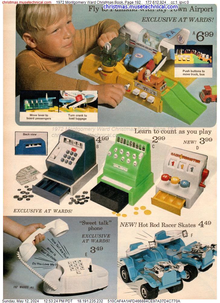 1972 Montgomery Ward Christmas Book, Page 192