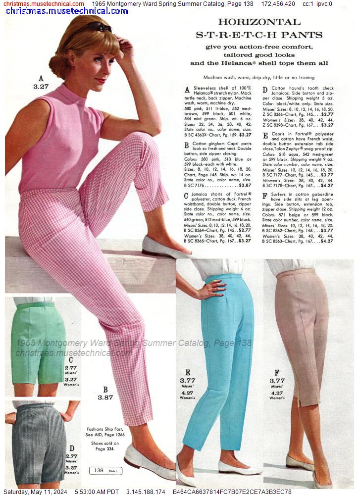 1965 Montgomery Ward Spring Summer Catalog, Page 138