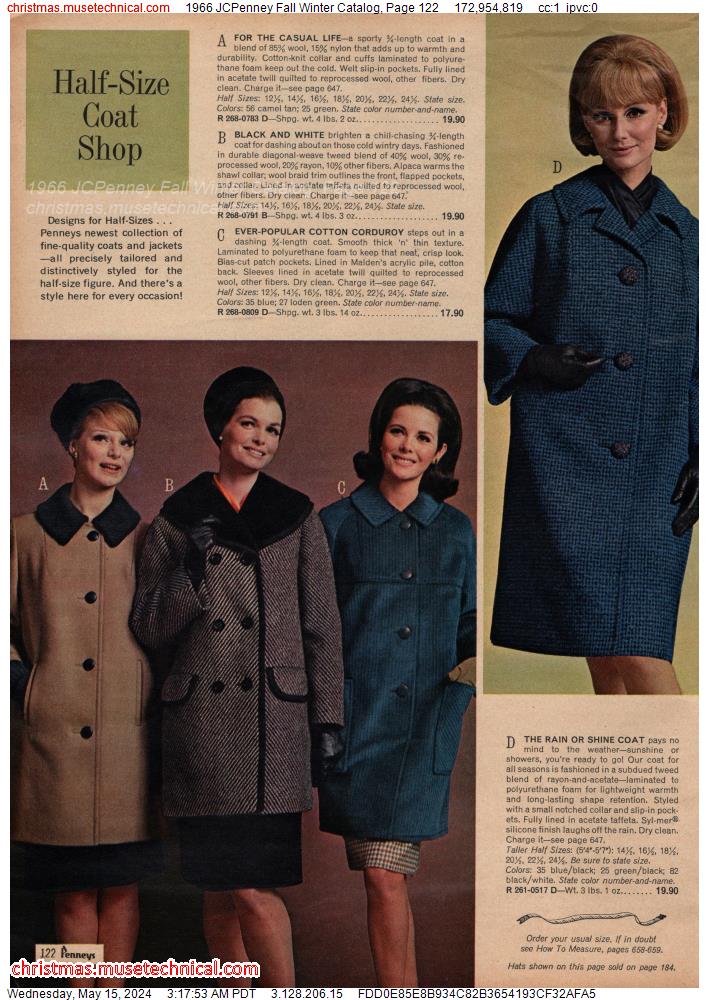 1966 JCPenney Fall Winter Catalog, Page 122