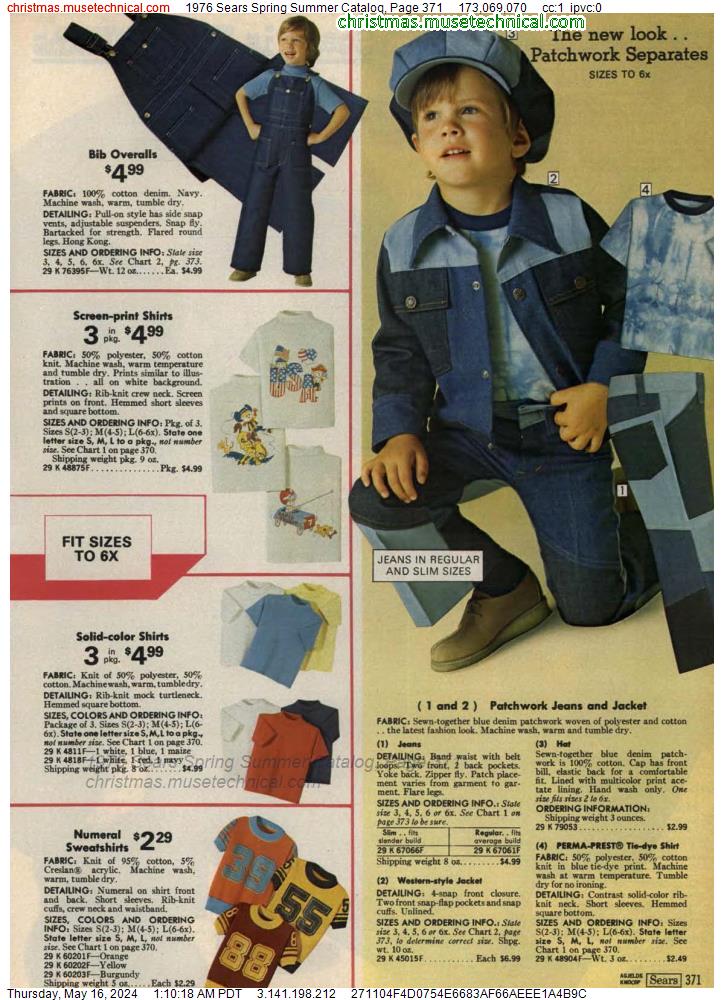 1976 Sears Spring Summer Catalog, Page 371