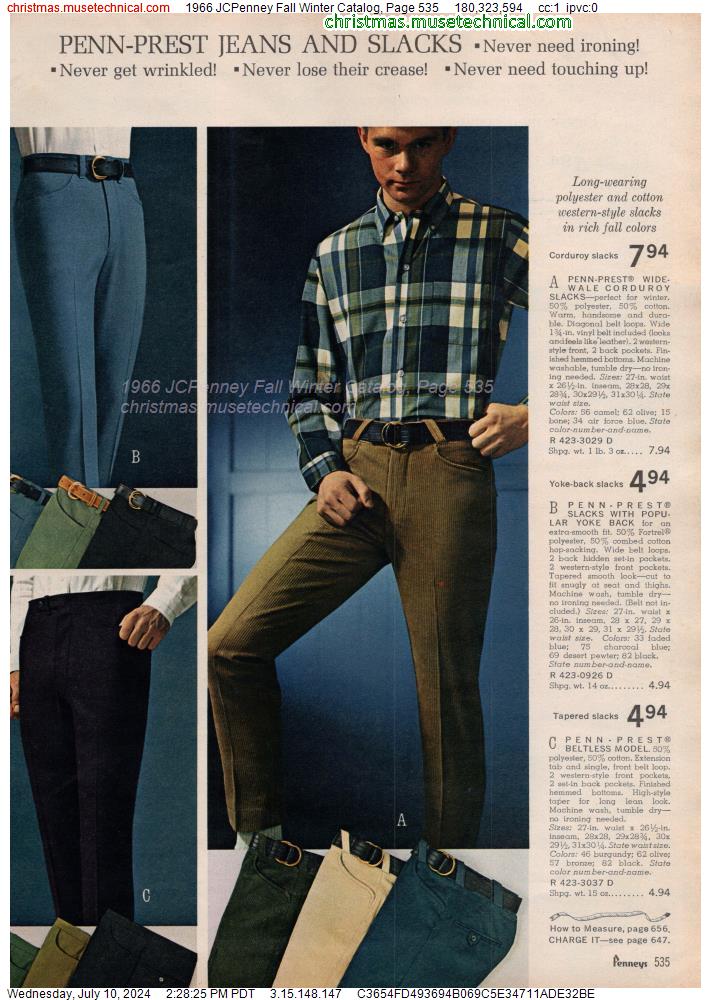 1966 JCPenney Fall Winter Catalog, Page 535
