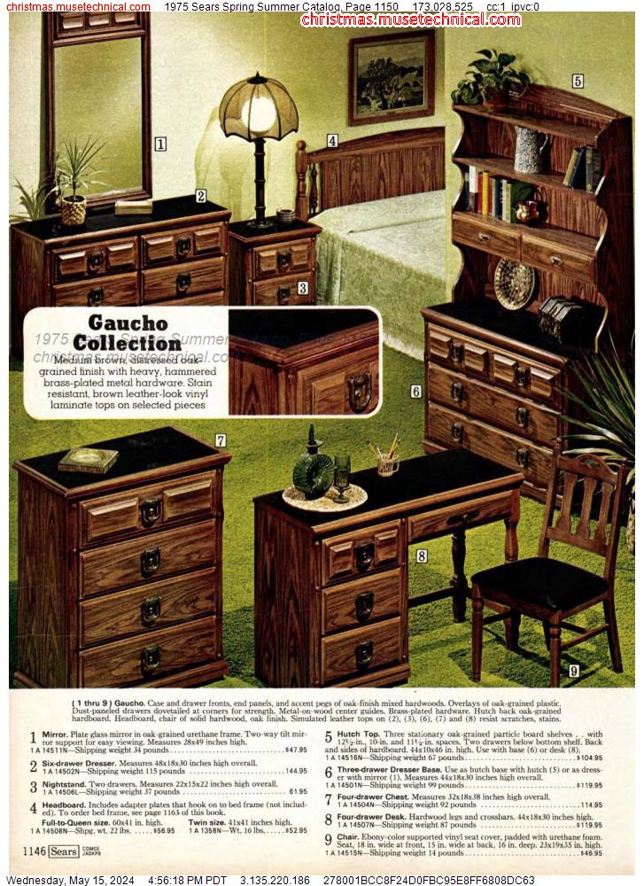 1975 Sears Spring Summer Catalog, Page 1150