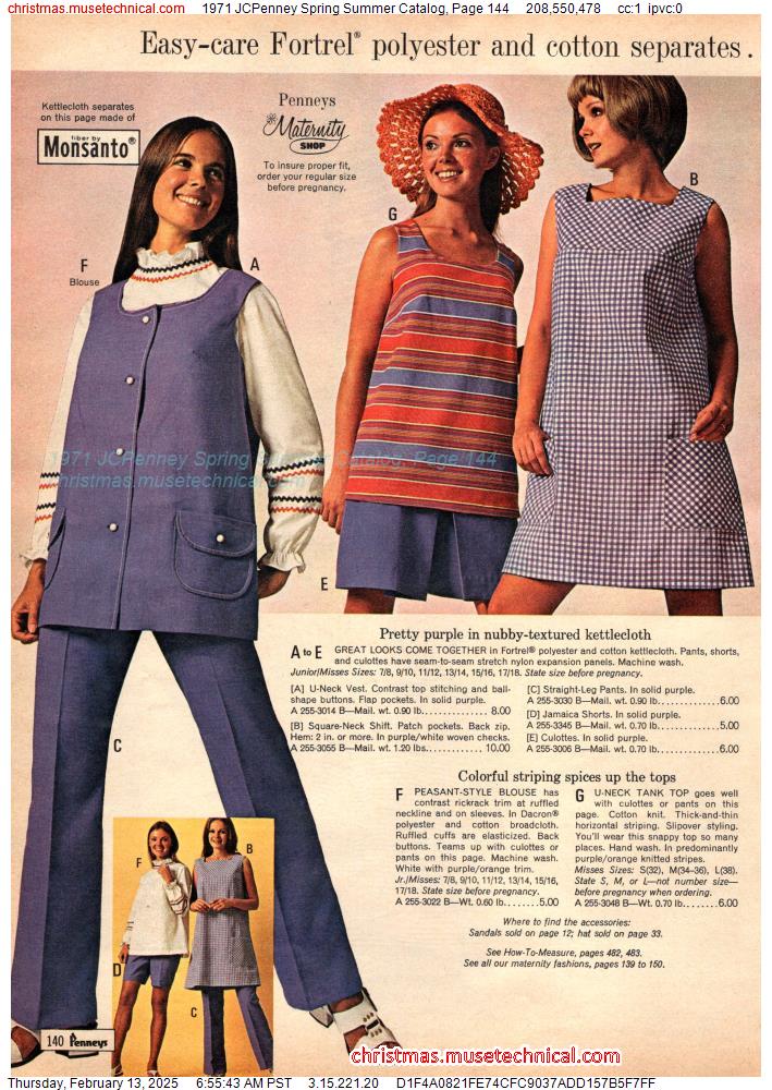 1971 JCPenney Spring Summer Catalog, Page 144