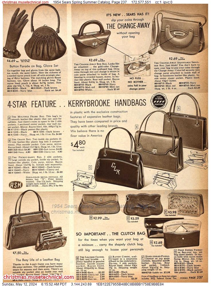 1954 Sears Spring Summer Catalog, Page 237