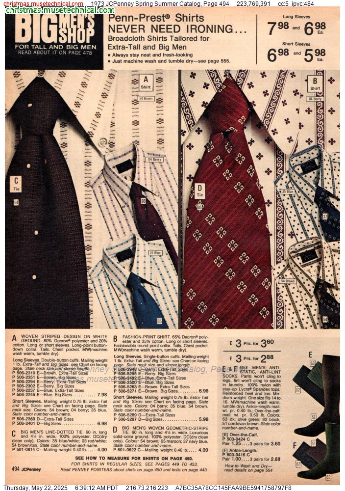 1973 JCPenney Spring Summer Catalog, Page 494