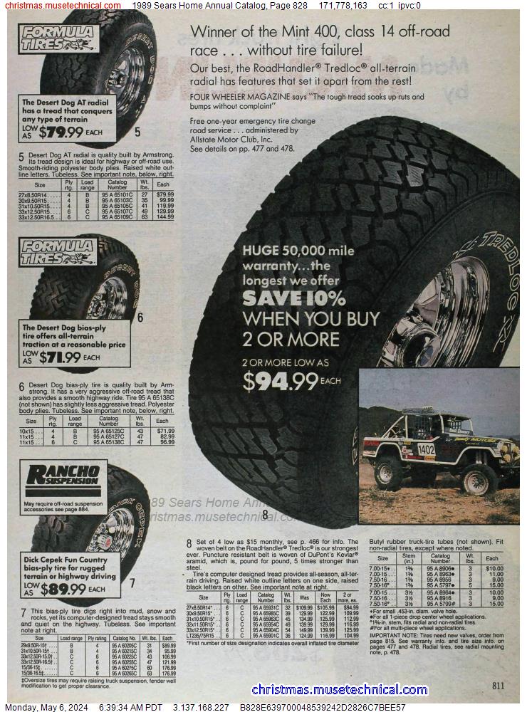 1989 Sears Home Annual Catalog, Page 828