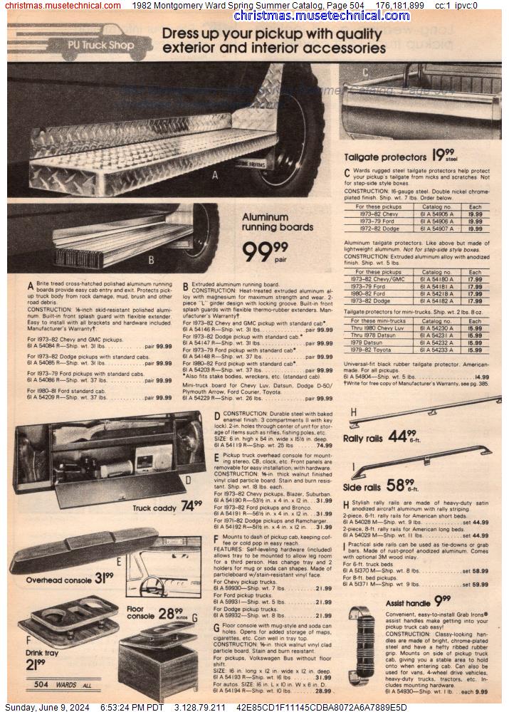 1982 Montgomery Ward Spring Summer Catalog, Page 504