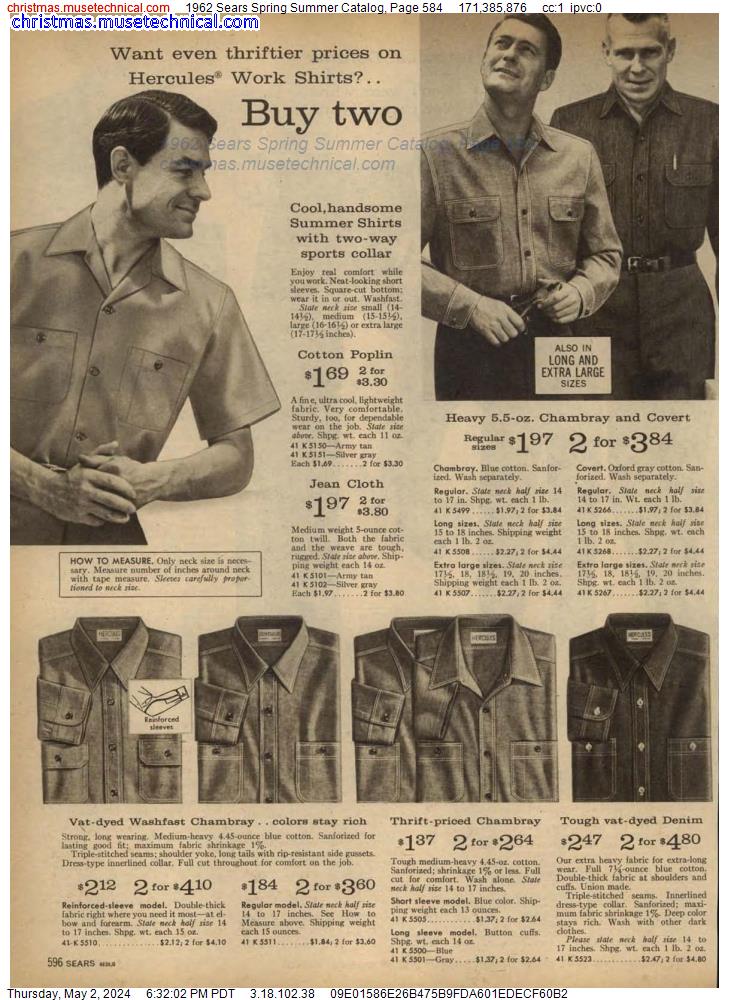 1962 Sears Spring Summer Catalog, Page 584