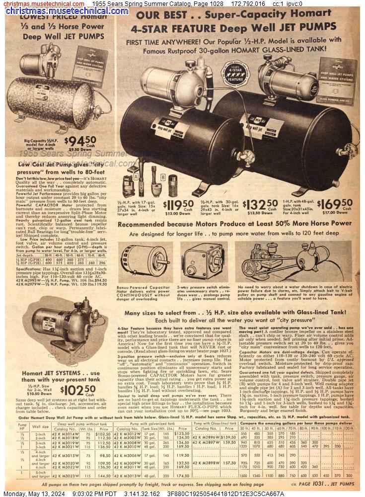 1955 Sears Spring Summer Catalog, Page 1028