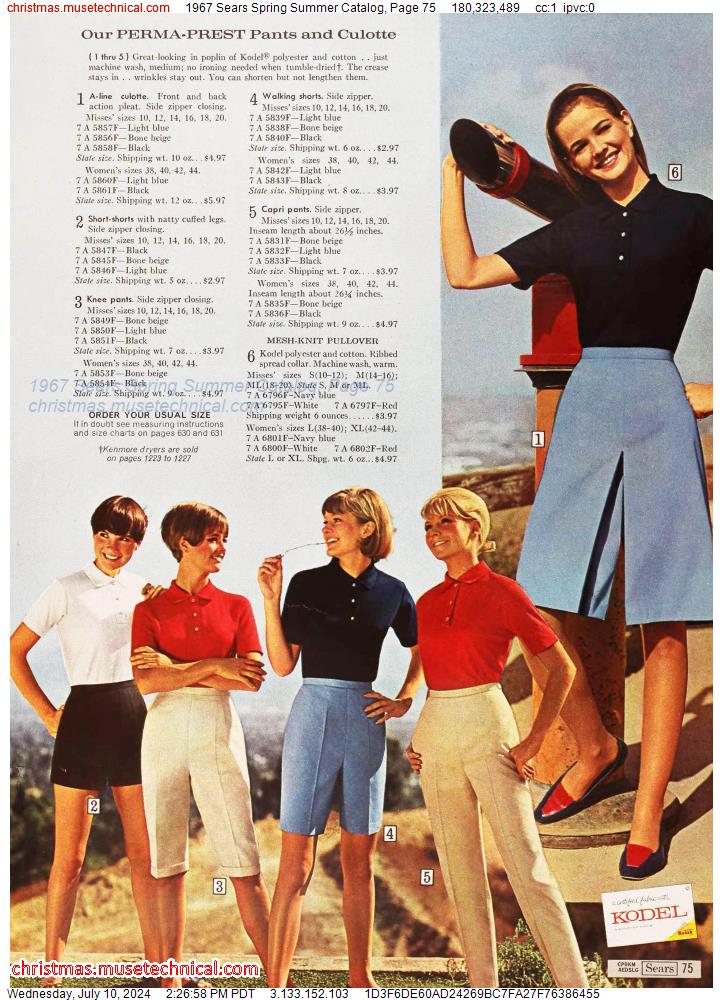 1967 Sears Spring Summer Catalog, Page 75