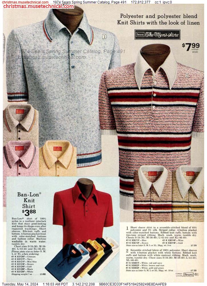 1974 Sears Spring Summer Catalog, Page 491