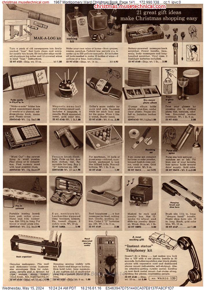 1967 Montgomery Ward Christmas Book, Page 141