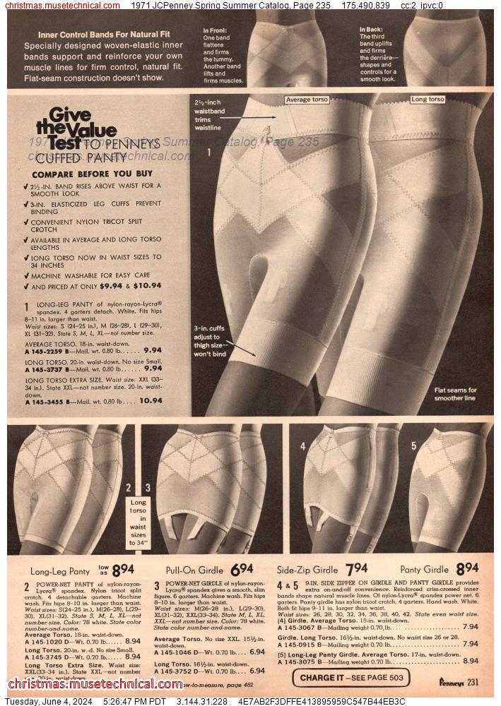 1971 JCPenney Spring Summer Catalog, Page 235