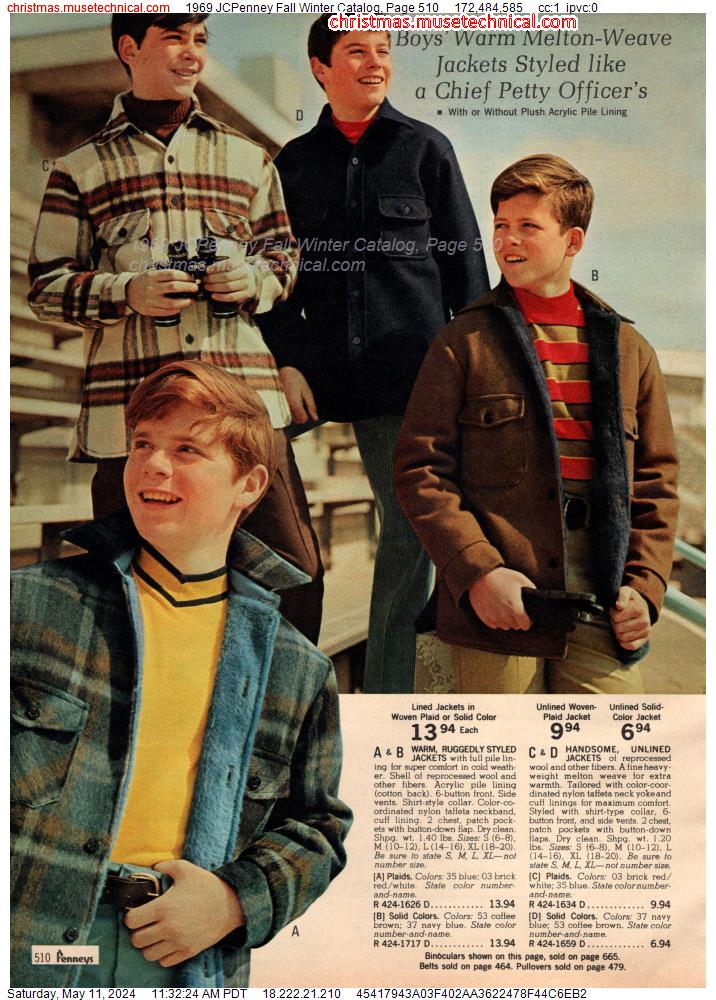 1969 JCPenney Fall Winter Catalog, Page 510