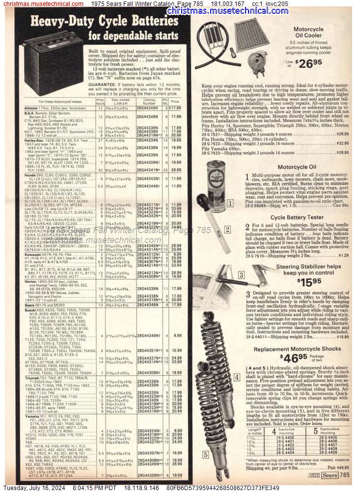 1975 Sears Fall Winter Catalog, Page 785