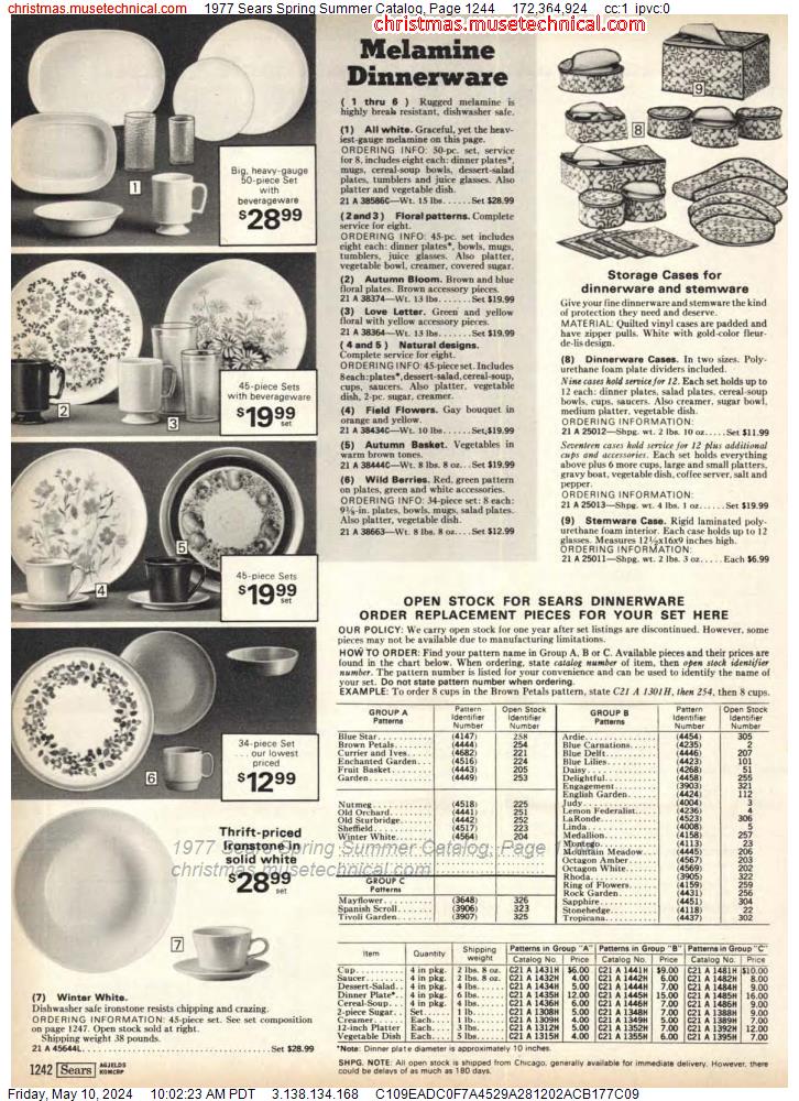 1977 Sears Spring Summer Catalog, Page 1244