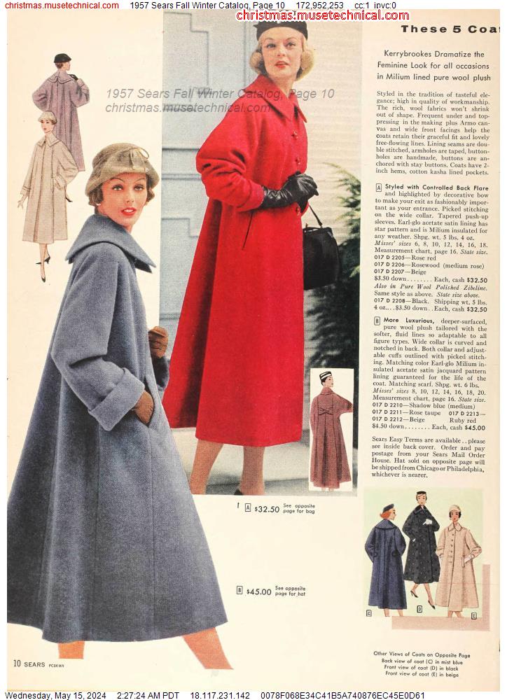 1957 Sears Fall Winter Catalog, Page 10