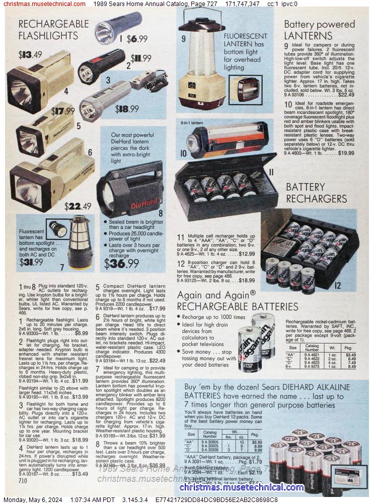 1989 Sears Home Annual Catalog, Page 727