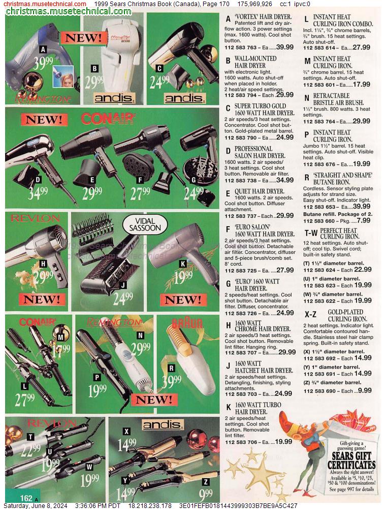 1999 Sears Christmas Book (Canada), Page 170
