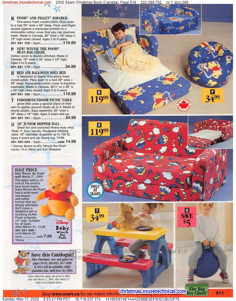 2002 Sears Christmas Book (Canada), Page 919