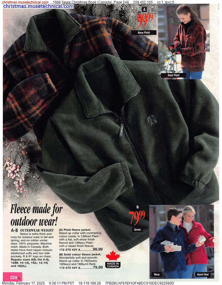 1998 Sears Christmas Book (Canada), Page 248