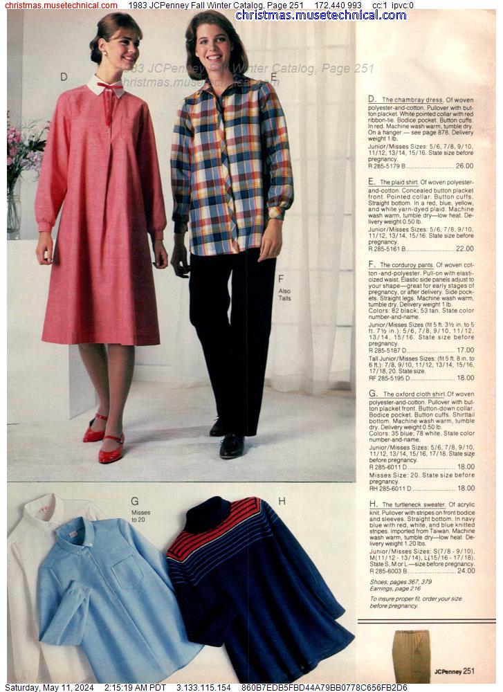 1983 JCPenney Fall Winter Catalog, Page 251