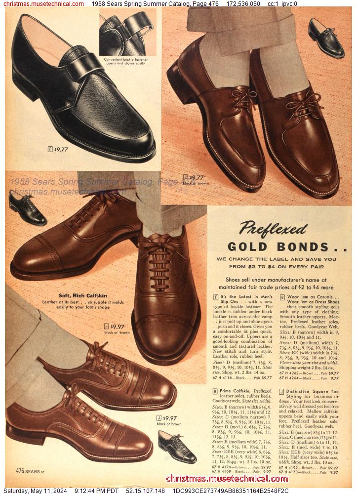 1958 Sears Spring Summer Catalog, Page 476