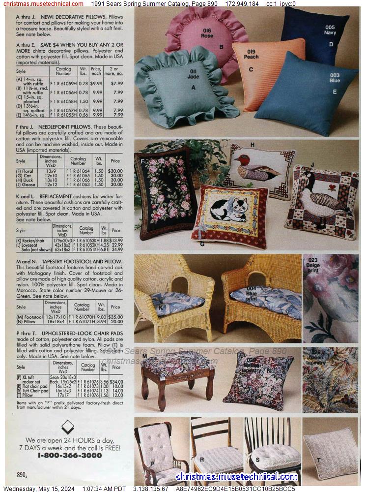 1991 Sears Spring Summer Catalog, Page 890