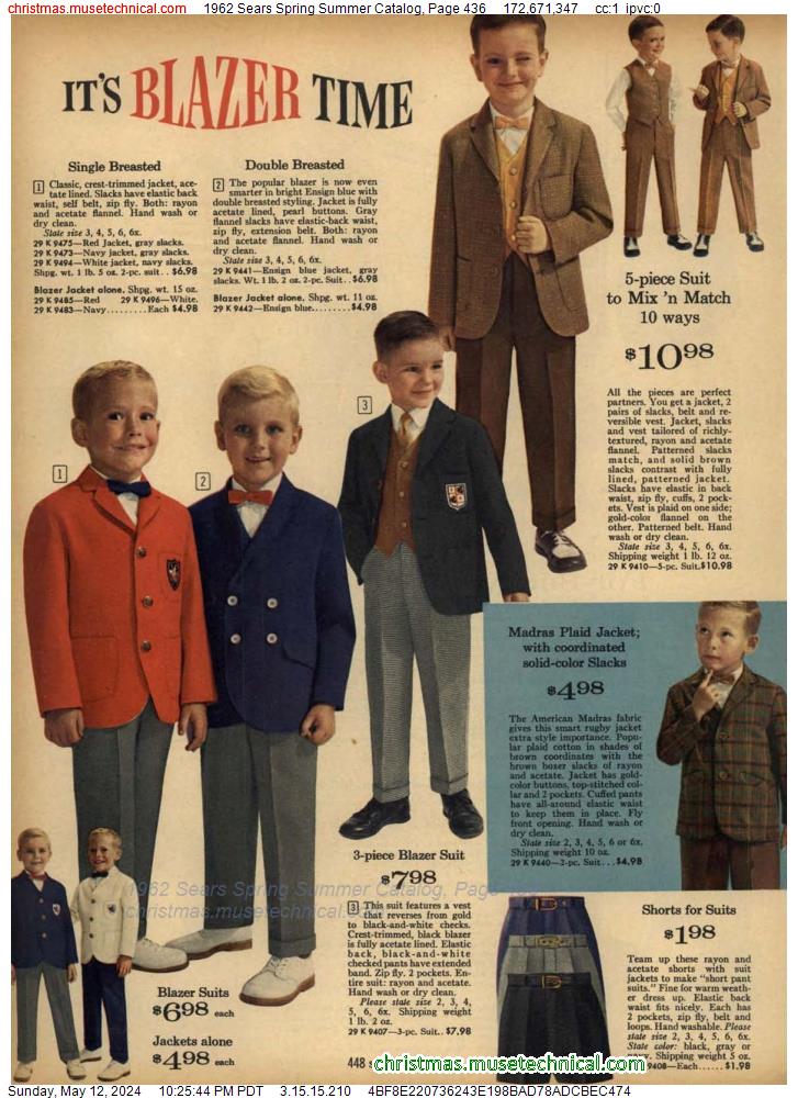 1962 Sears Spring Summer Catalog, Page 436