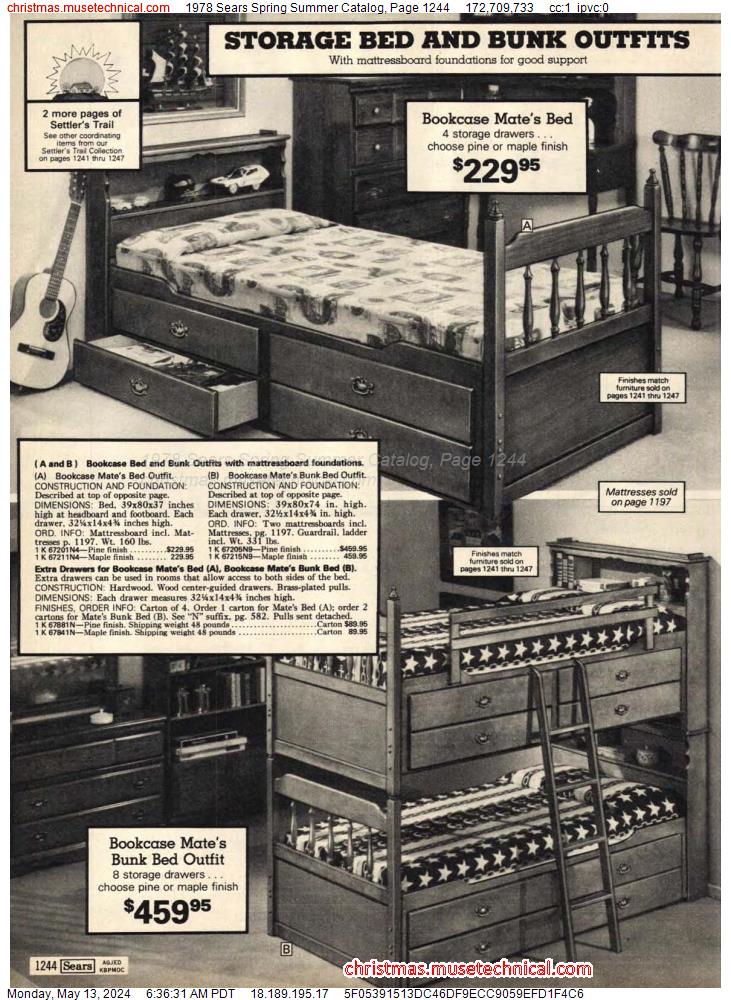 1978 Sears Spring Summer Catalog, Page 1244