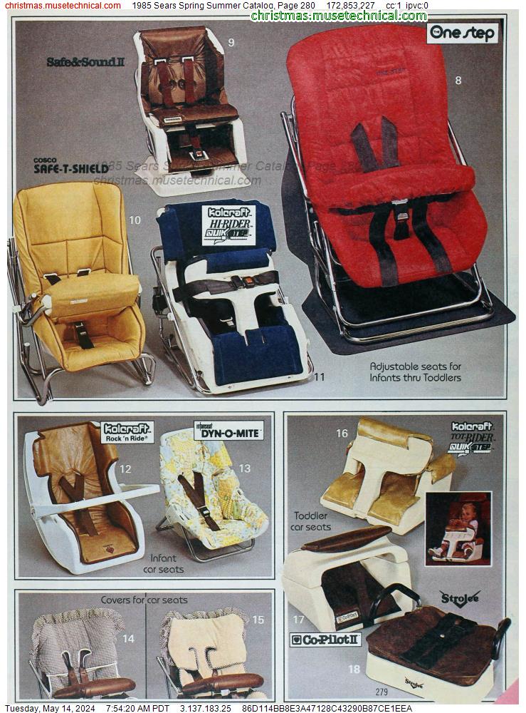 1985 Sears Spring Summer Catalog, Page 280