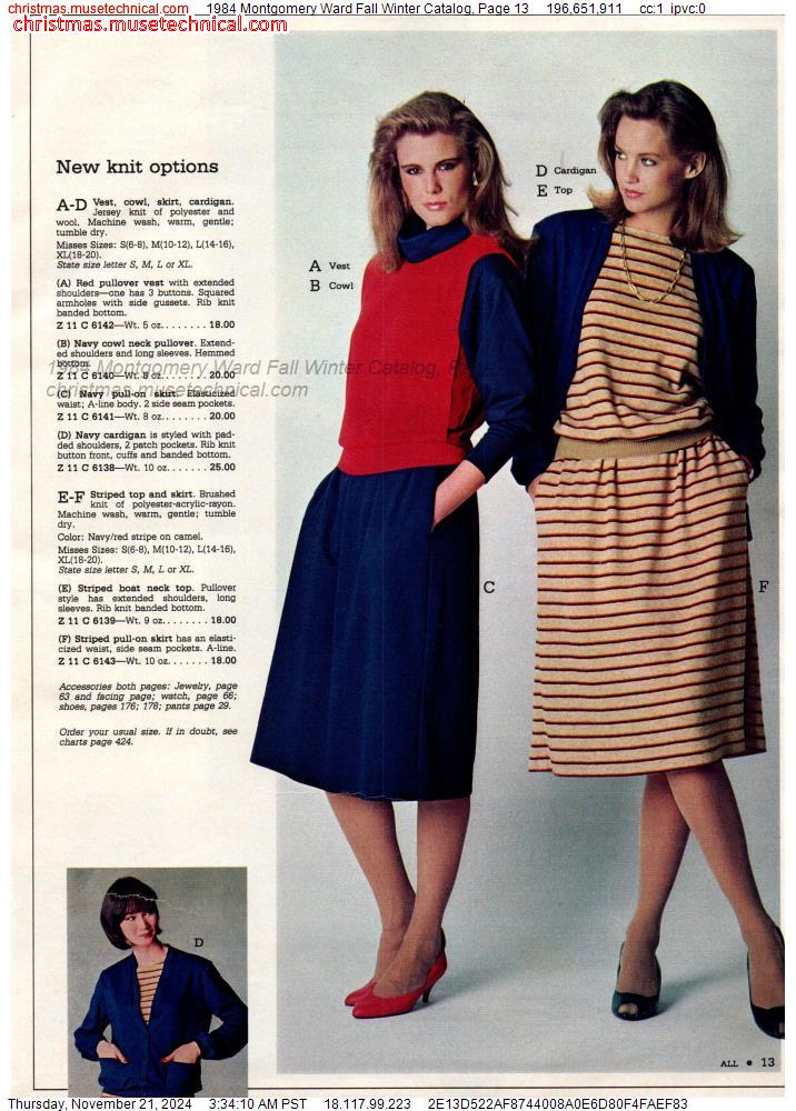 1984 Montgomery Ward Fall Winter Catalog, Page 13