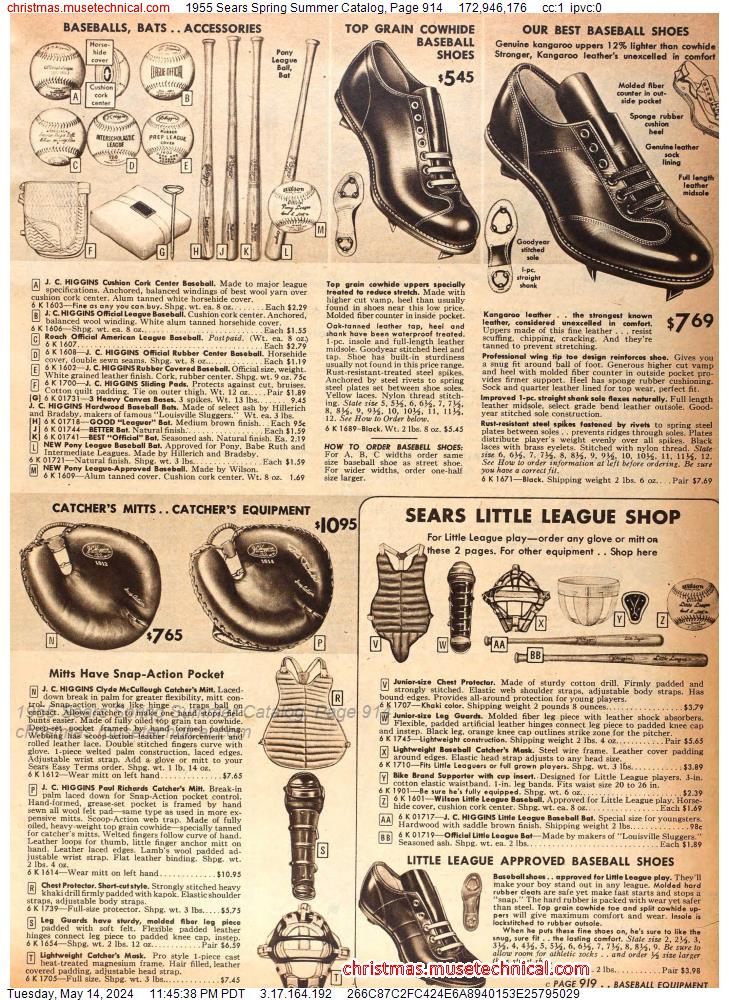 1955 Sears Spring Summer Catalog, Page 914