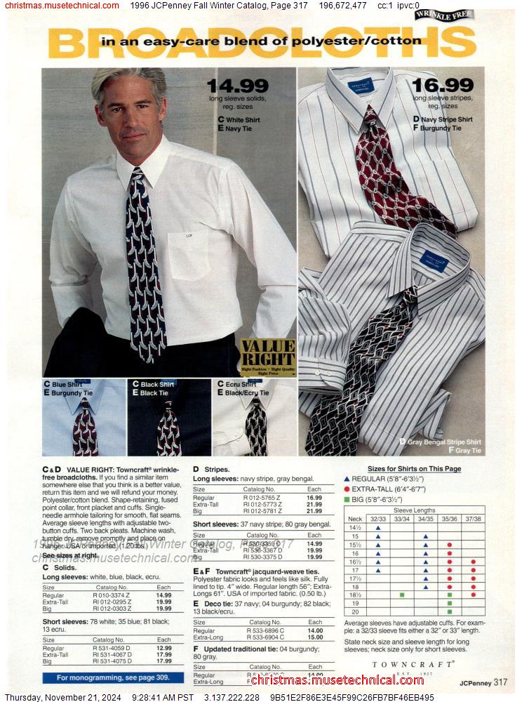 1996 JCPenney Fall Winter Catalog, Page 317