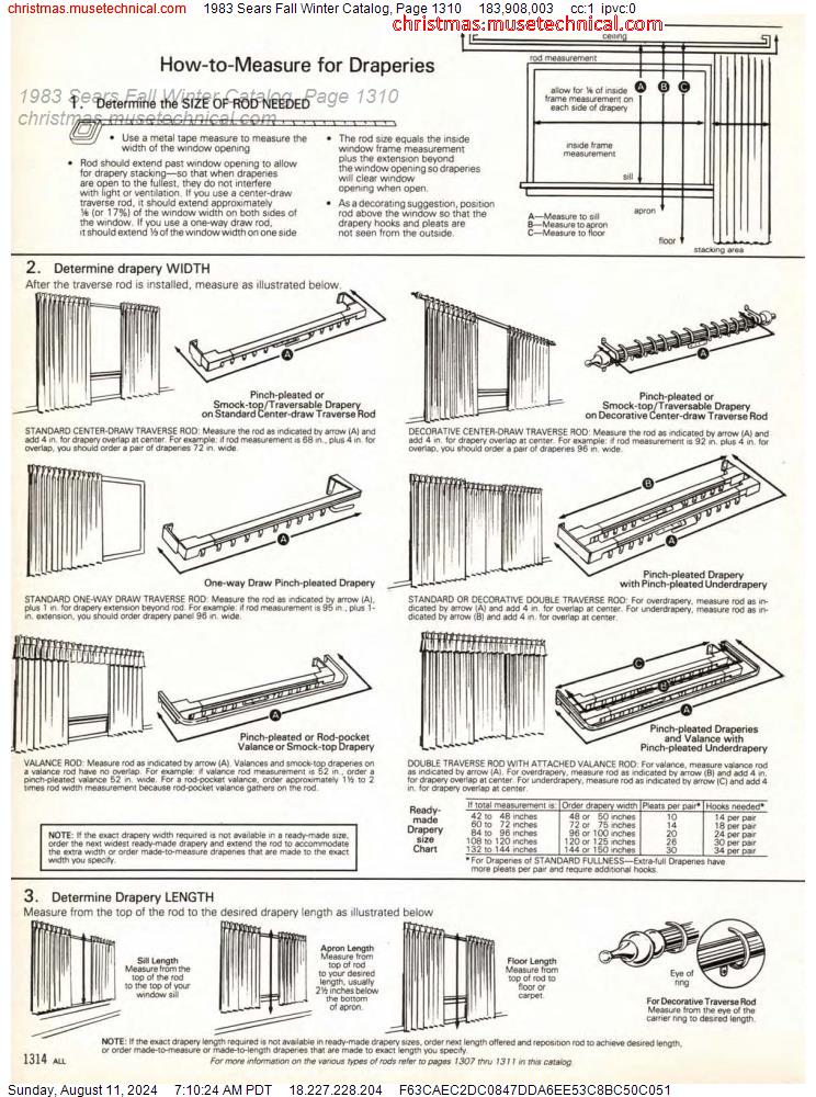 1983 Sears Fall Winter Catalog, Page 1310