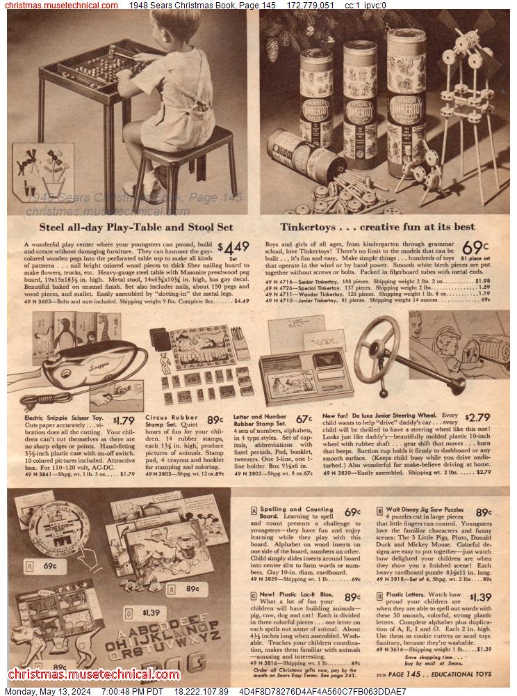 1948 Sears Christmas Book, Page 145