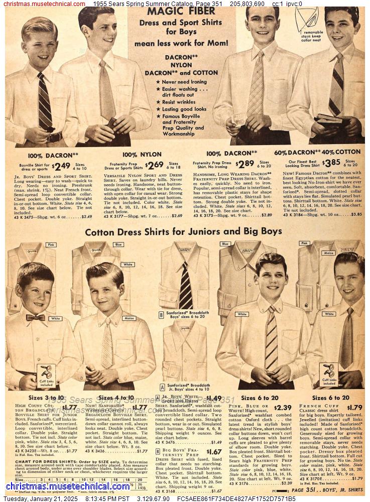 1955 Sears Spring Summer Catalog, Page 351