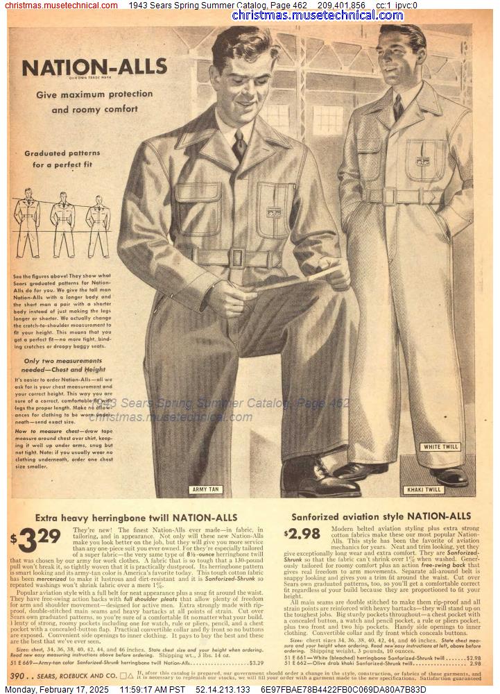 1943 Sears Spring Summer Catalog, Page 462