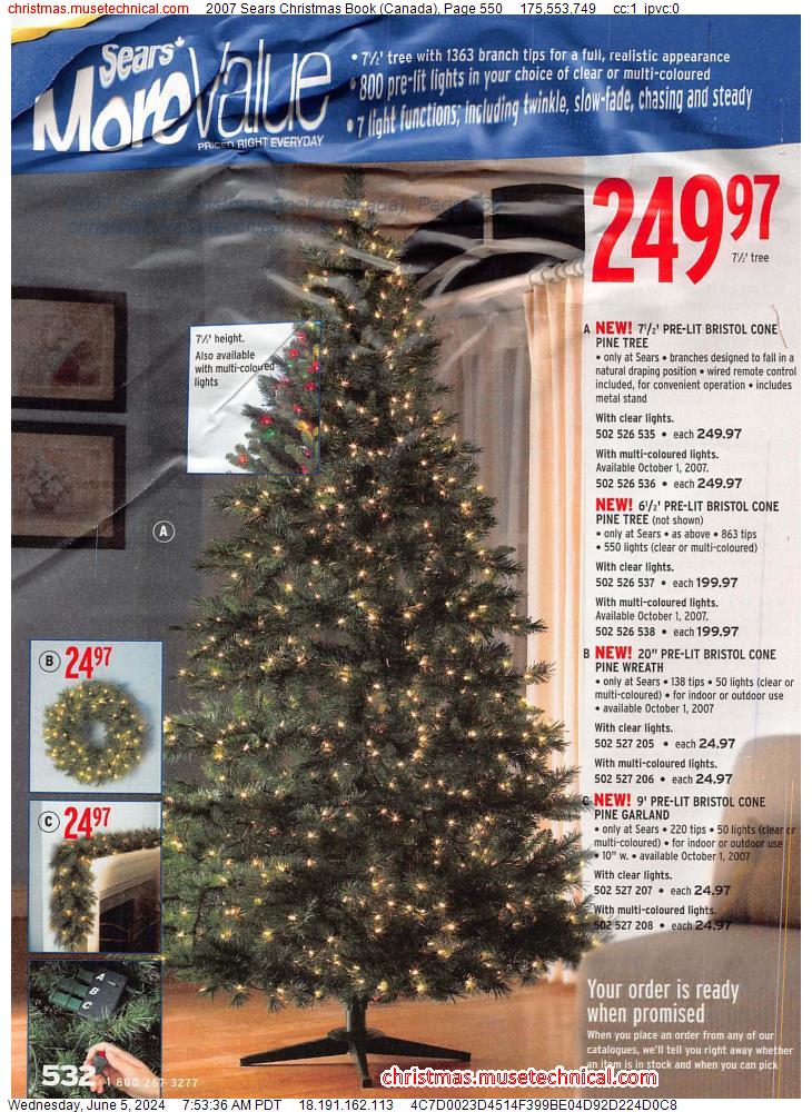 2007 Sears Christmas Book (Canada), Page 550