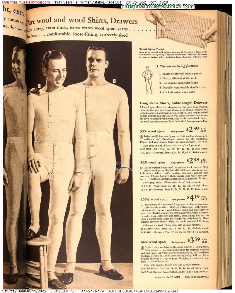 1947 Sears Fall Winter Catalog, Page 561