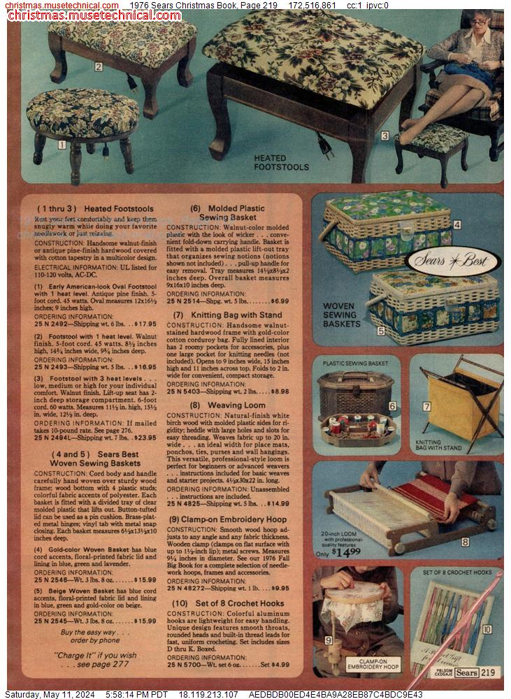 1976 Sears Christmas Book, Page 219