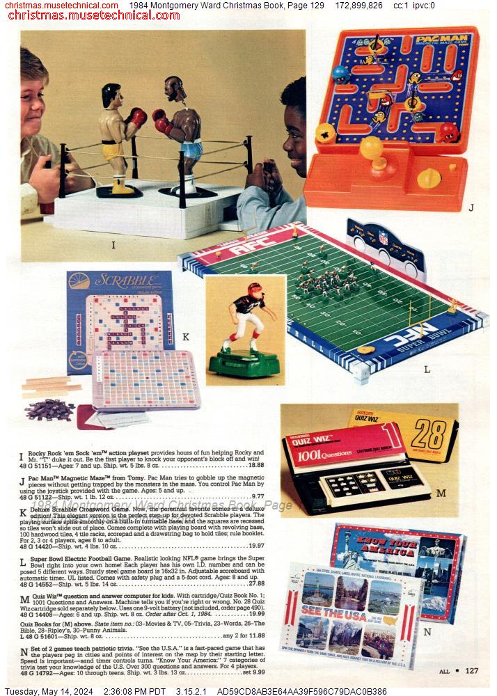 1984 Montgomery Ward Christmas Book, Page 129