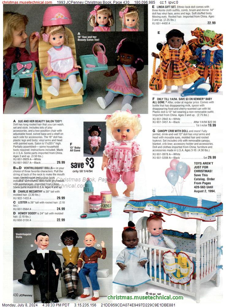 1993 JCPenney Christmas Book, Page 430