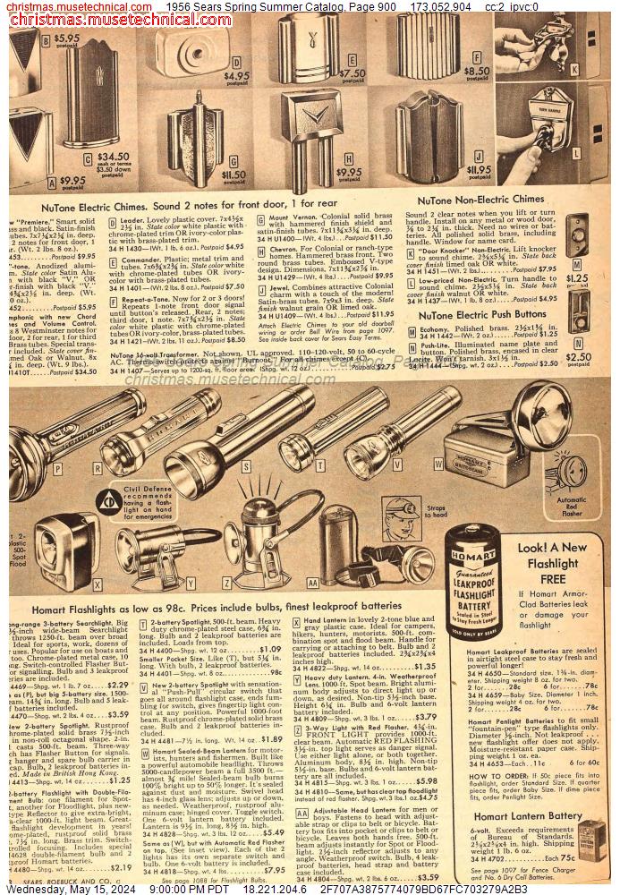 1956 Sears Spring Summer Catalog, Page 900