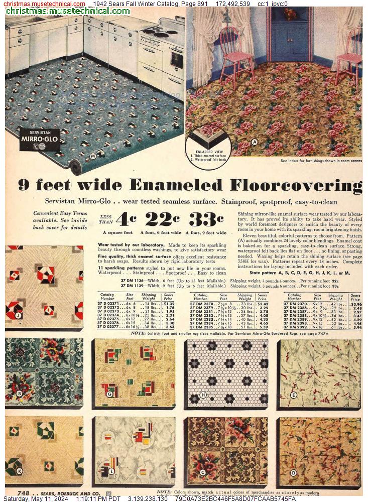 1942 Sears Fall Winter Catalog, Page 891
