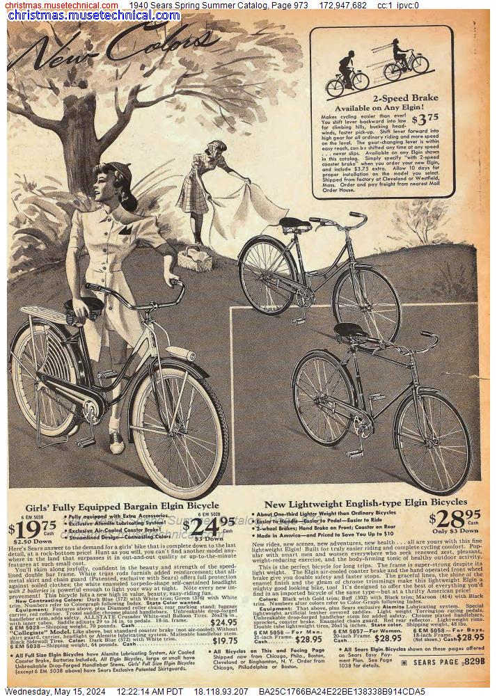 1940 Sears Spring Summer Catalog, Page 973