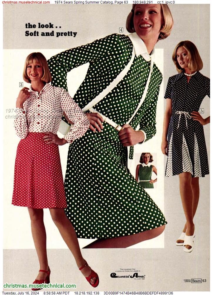 1974 Sears Spring Summer Catalog, Page 63