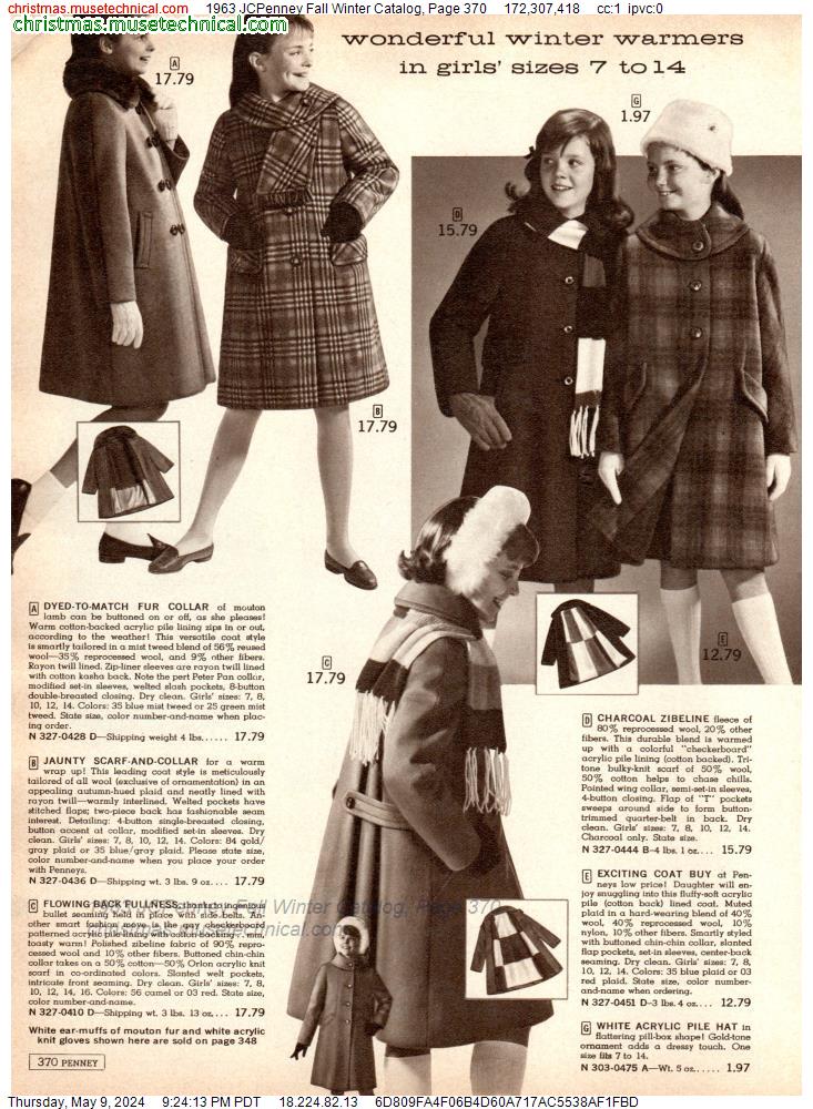 1963 JCPenney Fall Winter Catalog, Page 370