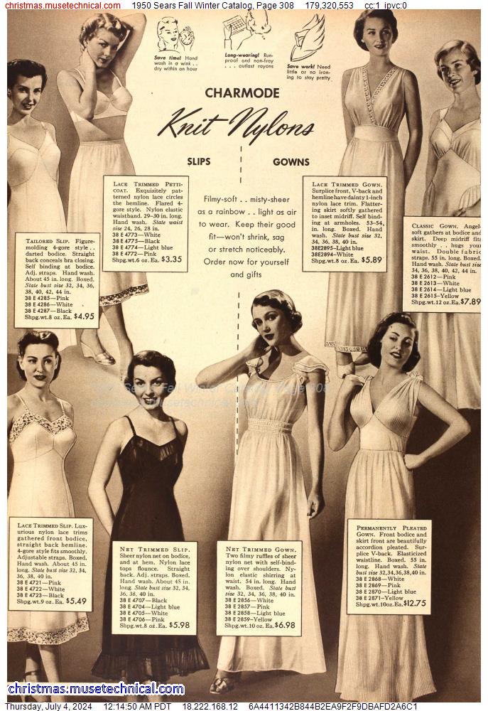 1950 Sears Fall Winter Catalog, Page 308