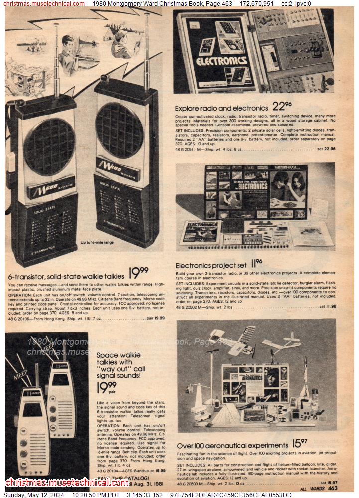 1980 Montgomery Ward Christmas Book, Page 463